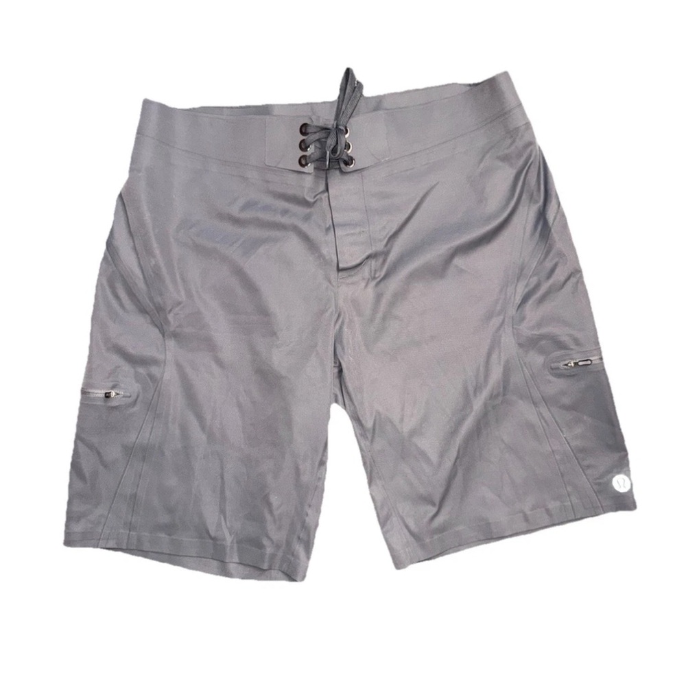 EUC Lululemon Men's Gray Board Shorts with Cargo Pockets Size 36
